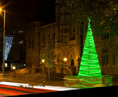 Ealing Councils sustainable Christmas tree shows a lotta bottle